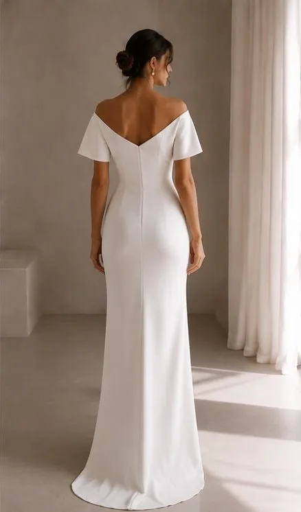 Amalia wedding gown seen from the back