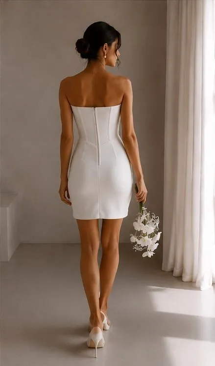 Colette wedding gown seen from the back