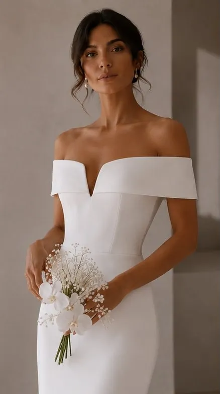 Emmeline wedding gown bodice and neckline detail