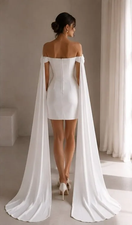 Solene wedding gown seen from the back