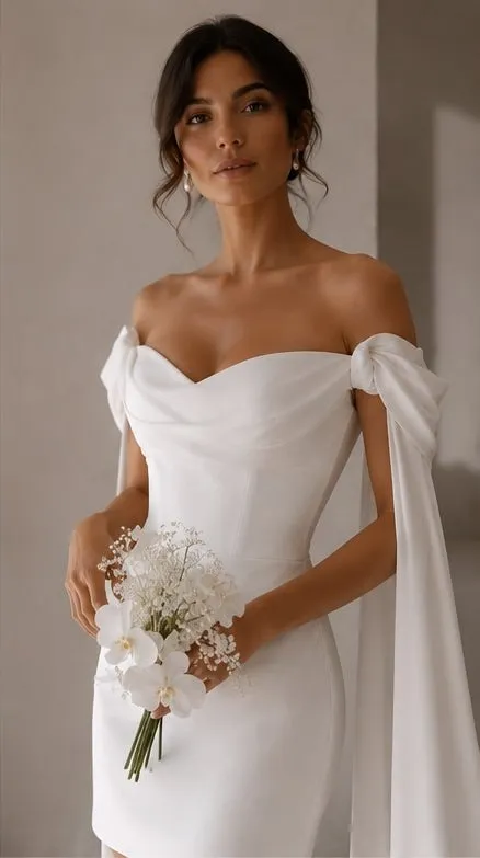 Solene wedding gown bodice and neckline detail